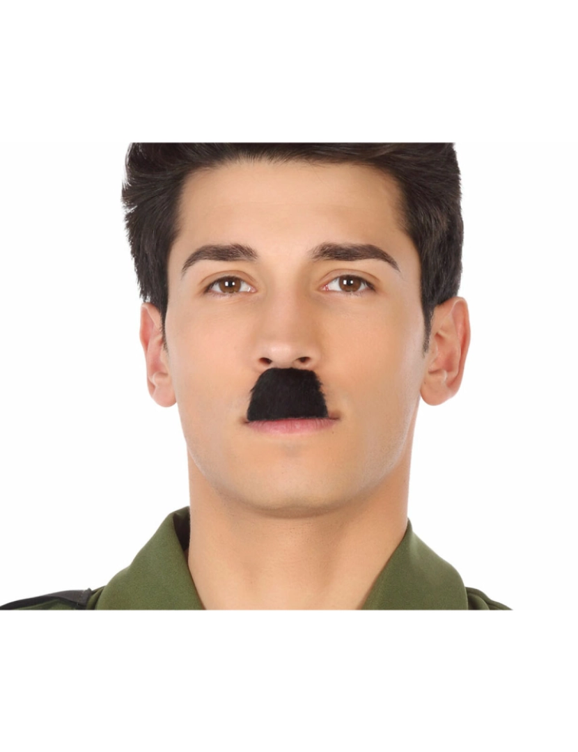 Bigbuy Carnival - Bigode Preto Acessórios para Fantasia Camuflagem