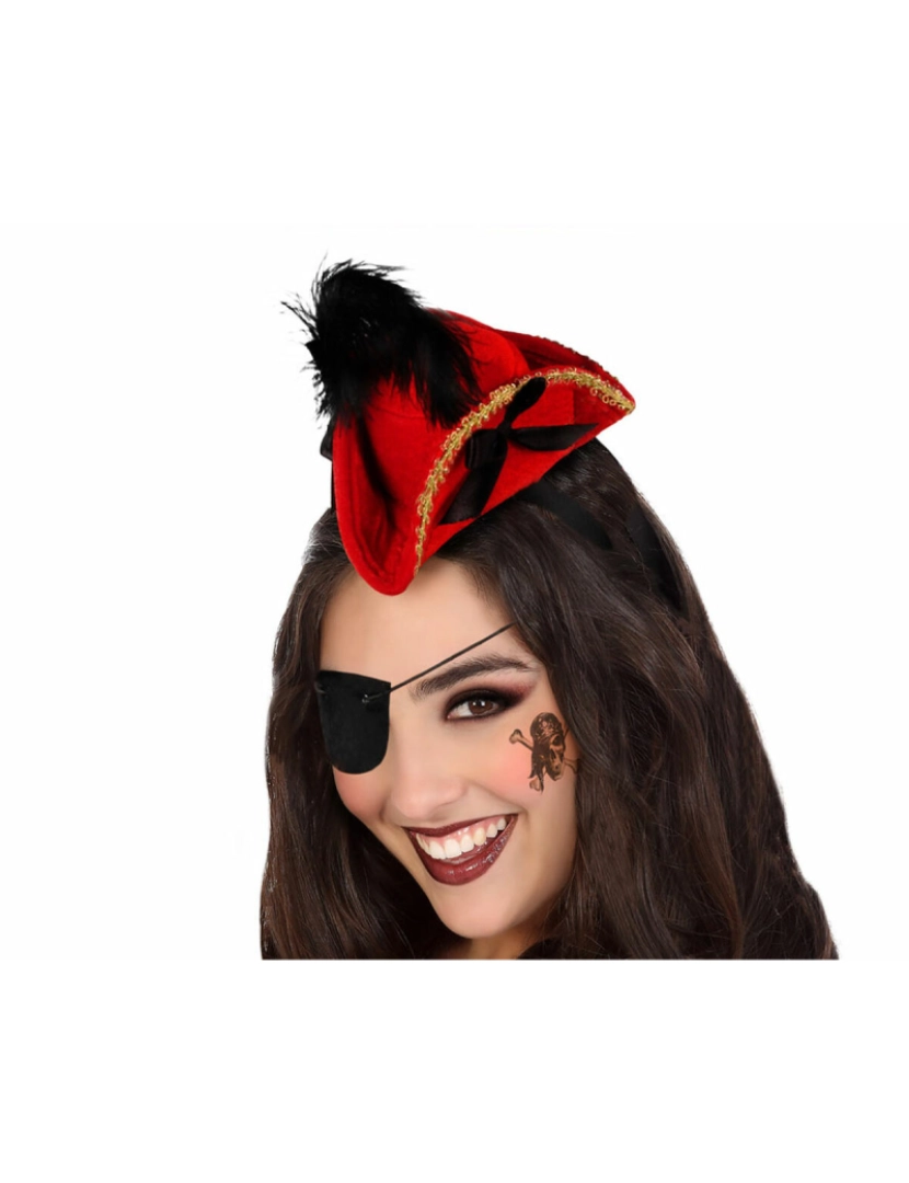 Bigbuy Carnival - Chapéu Vermelho Piratas