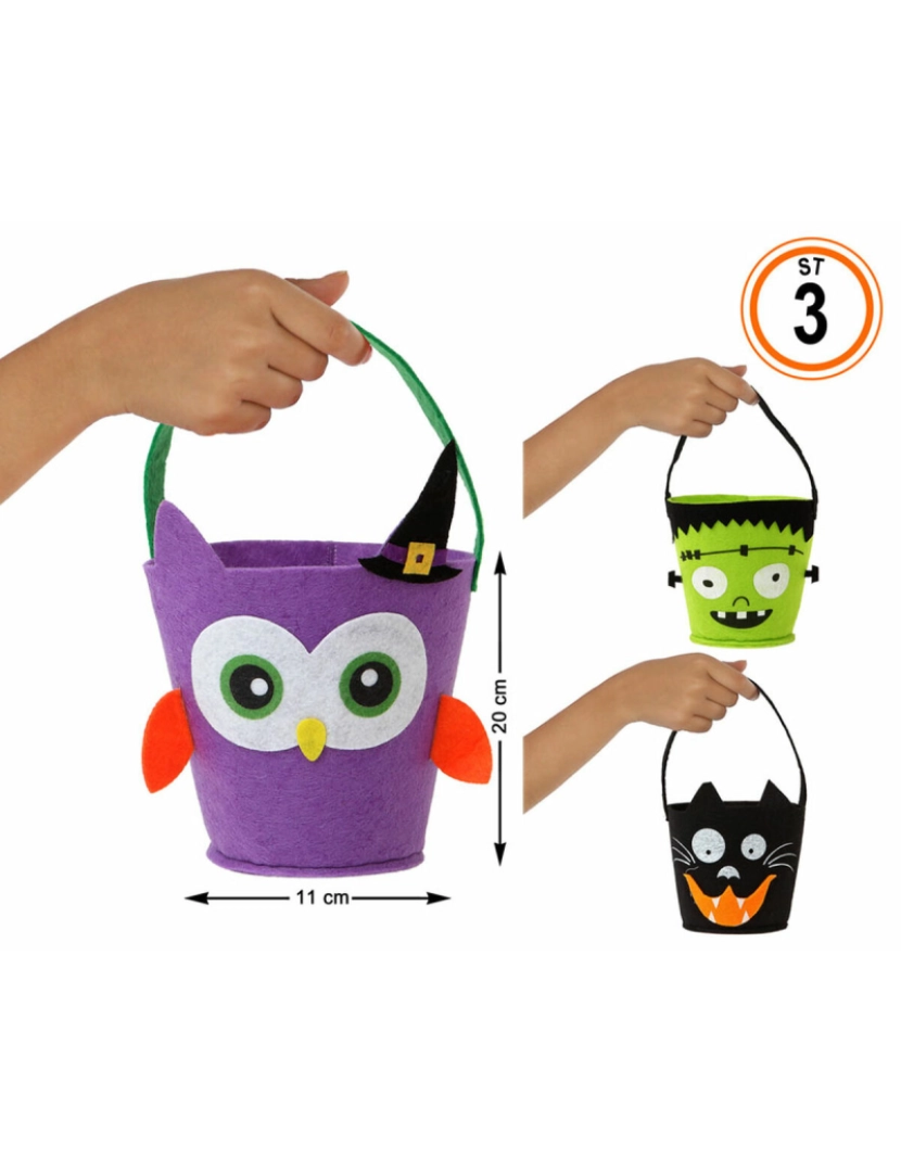 Bigbuy Carnival - Acessório para Fantasia Halloween Cubo 20 x 11 cm 20 cm