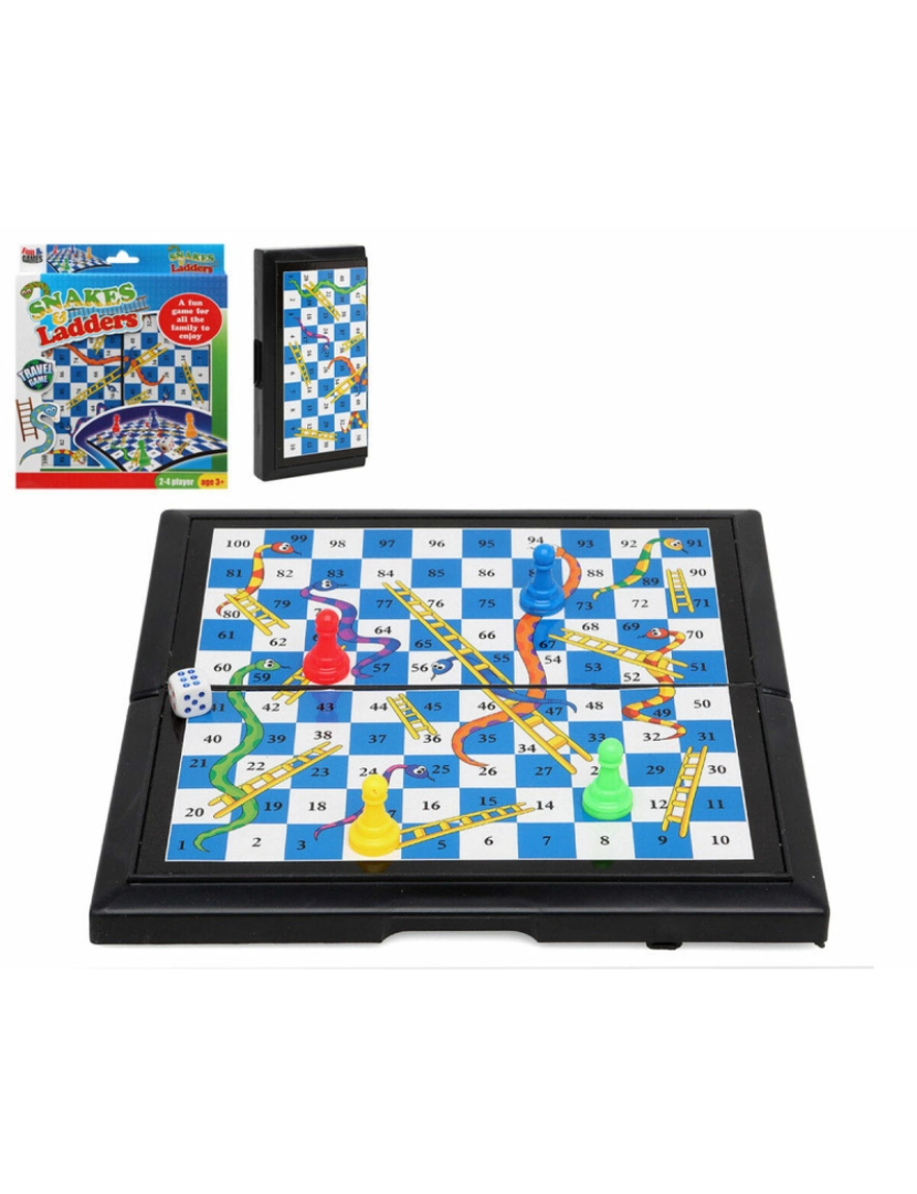 Jogo de Mesa Snakes & Ladders 21 x 8,5 cm - Bigbuy Fun