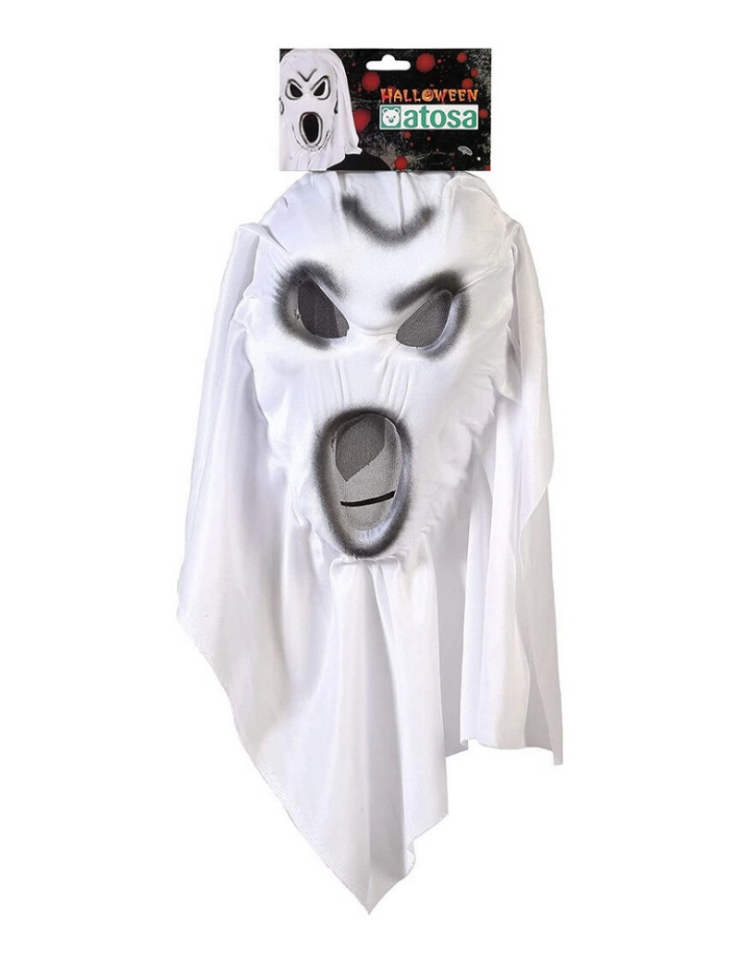 imagem de Máscara Halloween Fantasma Branco2