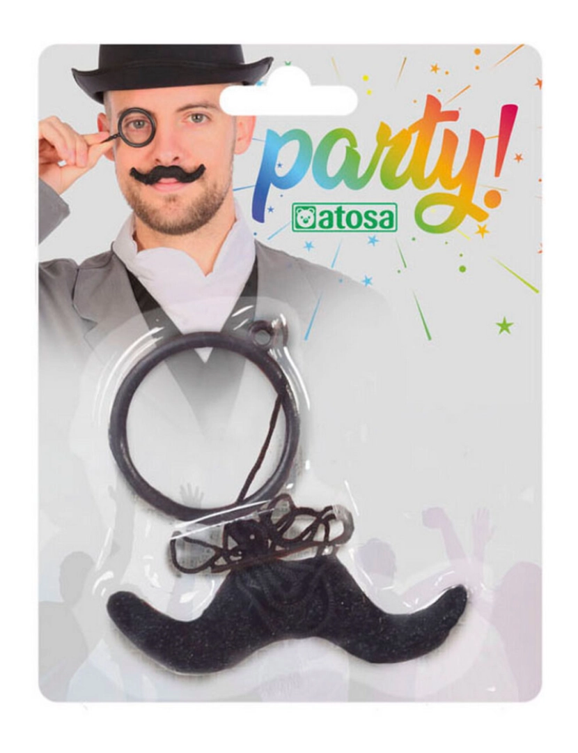 imagem de Bigode Lentes Preto2