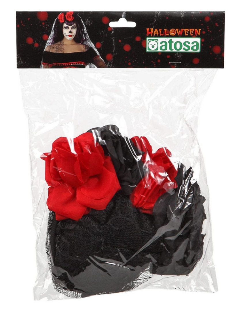 imagem de Diadema Halloween Vermelho/Preto2