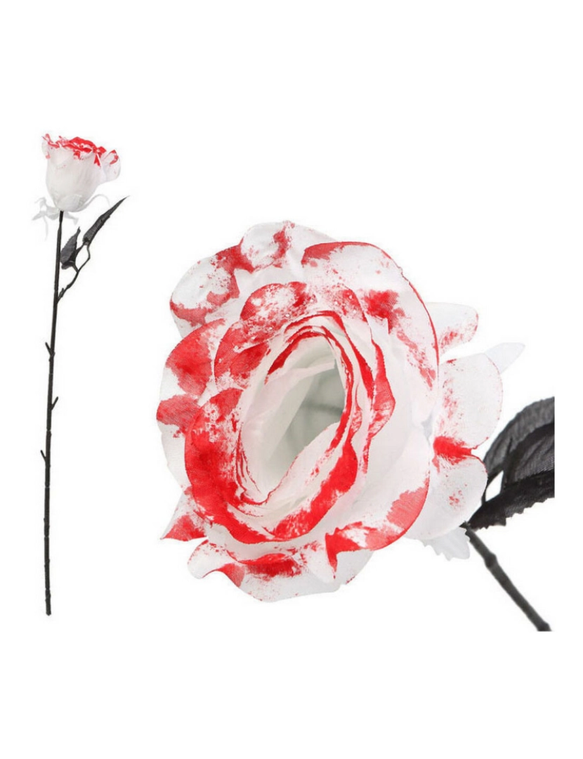 Bigbuy Carnival - Flor 50 cm Halloween Sangue