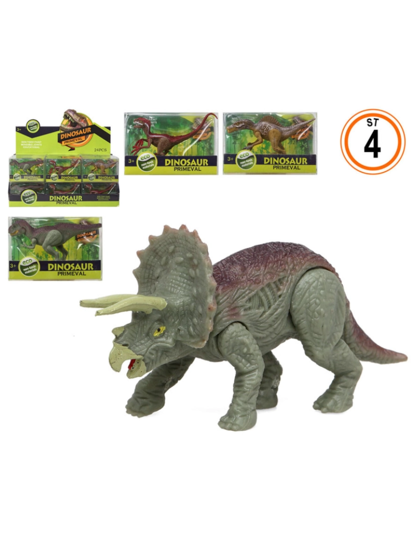 Bigbuy Fun - Dinossauro Primeval Multicolor 10 x 7 cm