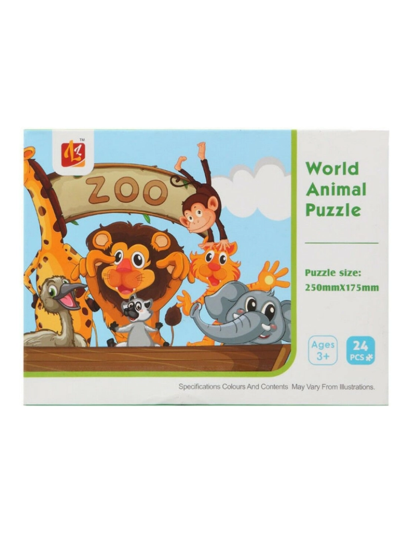imagem de Puzzle Zoo 16 x 12 cm 24 Peças1