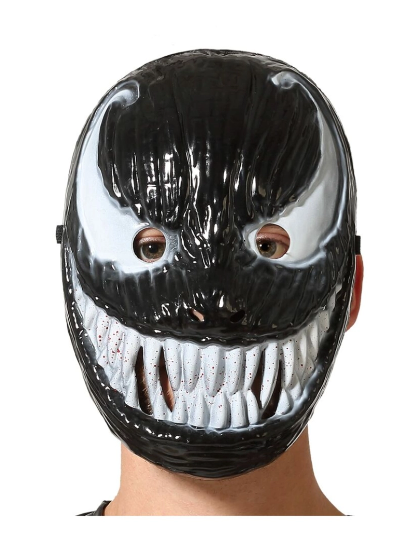 Bigbuy Carnival - Máscara Halloween Preto
