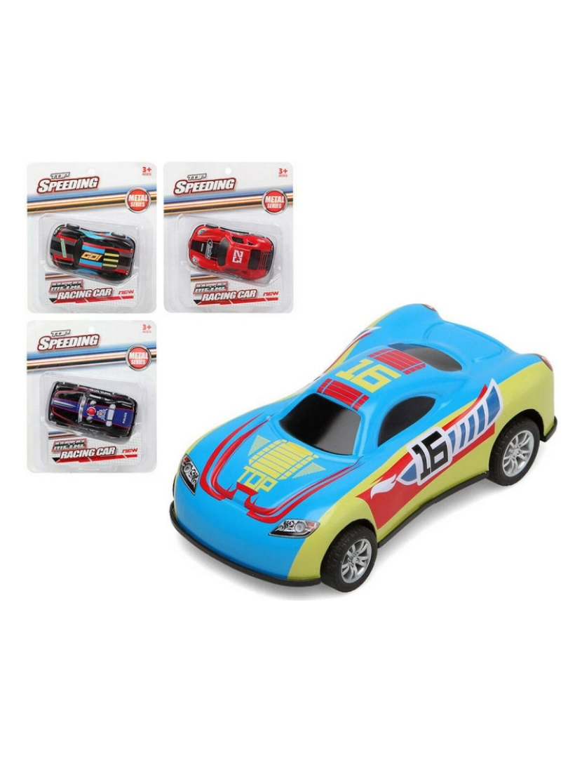 Bigbuy Kids - Carro de corridas Metal 18 x 16 cm