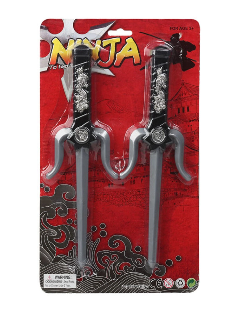 Bigbuy Kids - Kit de Armas de Guerreiro Ninja