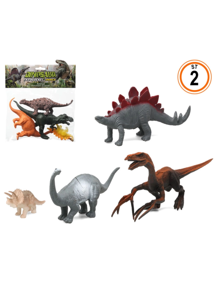 imagem de Conjunto Dinossauros 23 x 16 cm2