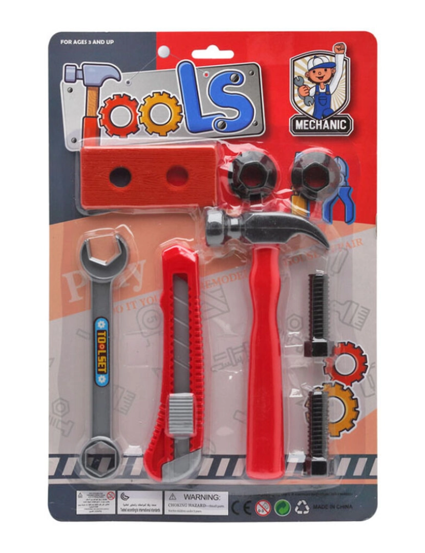 imagem de Jogo de ferramentas para crianças Tools Mechanic 8 Peças1
