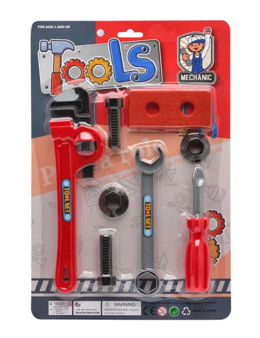 imagem de Jogo de ferramentas para crianças Tools Mechanic 8 Peças1