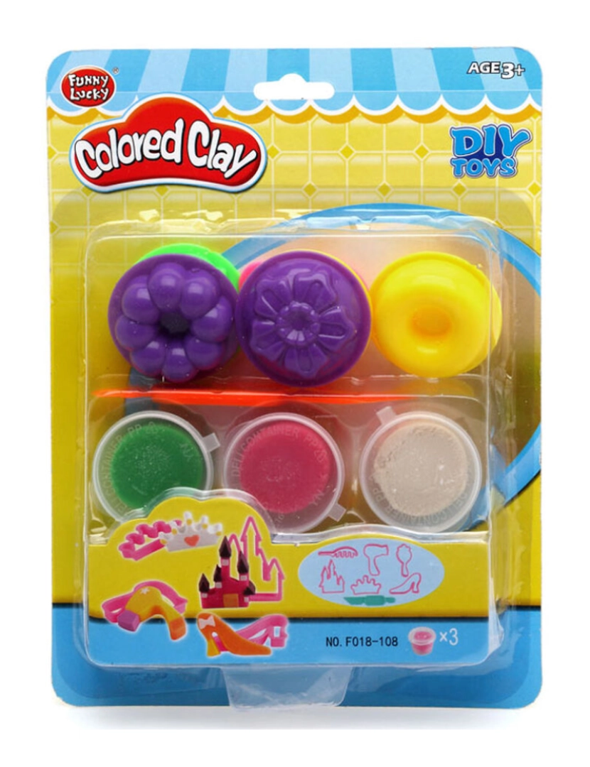 Bigbuy Kids - Jogo de Plasticina Colored Clay