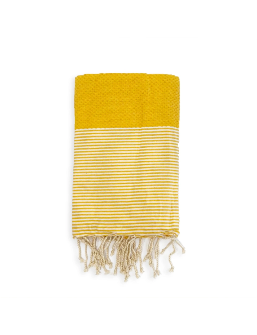 imagem de Toalha de praia Tradicional Mikanda Fouta 200x200 190g/m²1