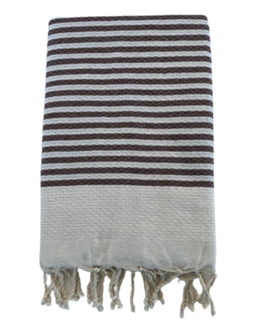 imagem de Yadara tradicional Fouta Taupe 100x200 190g/m²1