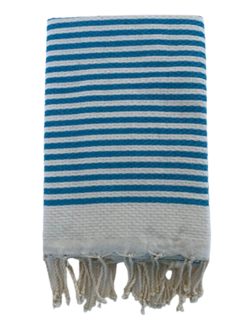 Le Comptoir De La Plage - Yadara Turquesa tradicional Fouta 200x200 190g/m²