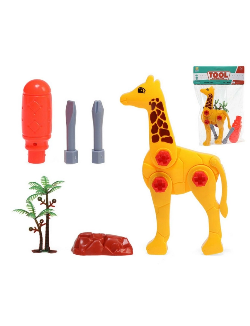 Bigbuy Kids - animais Girafa Aparafusar e desaparafusar