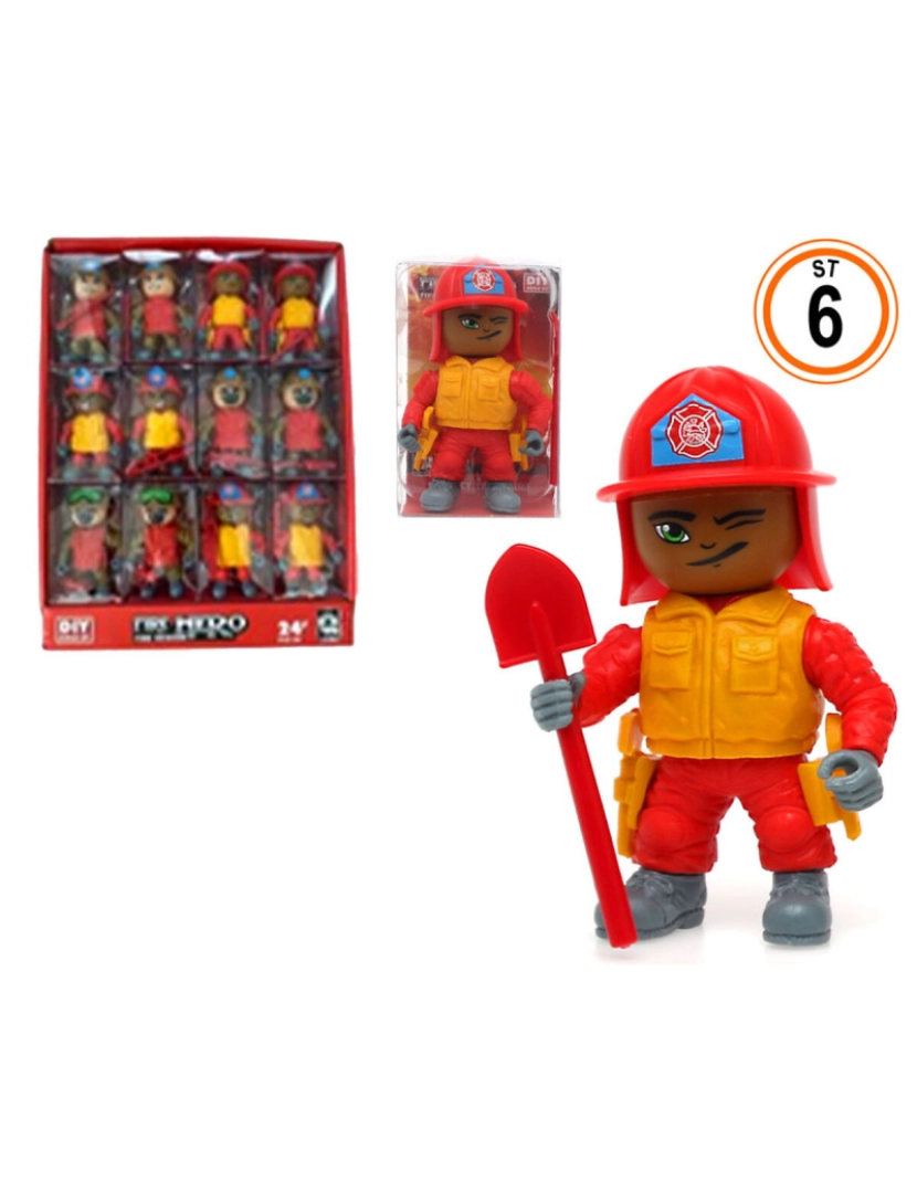 Bigbuy Fun - Figuras Firefighter