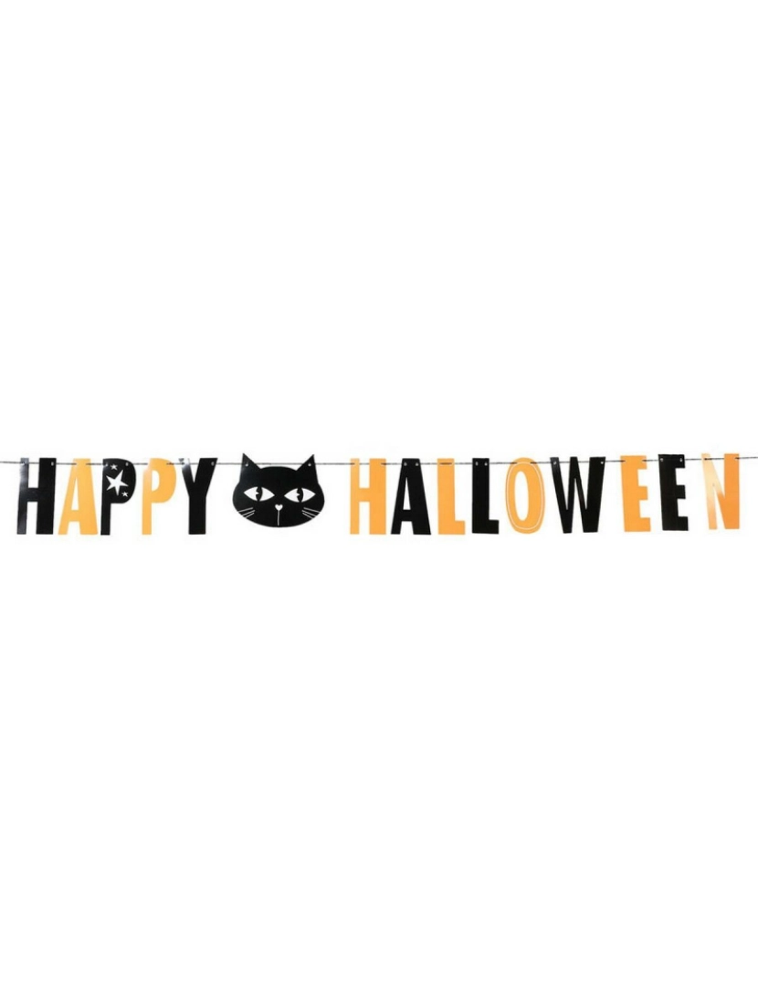 Bigbuy Party - Decoração para Halloween Happy Halloween Cat