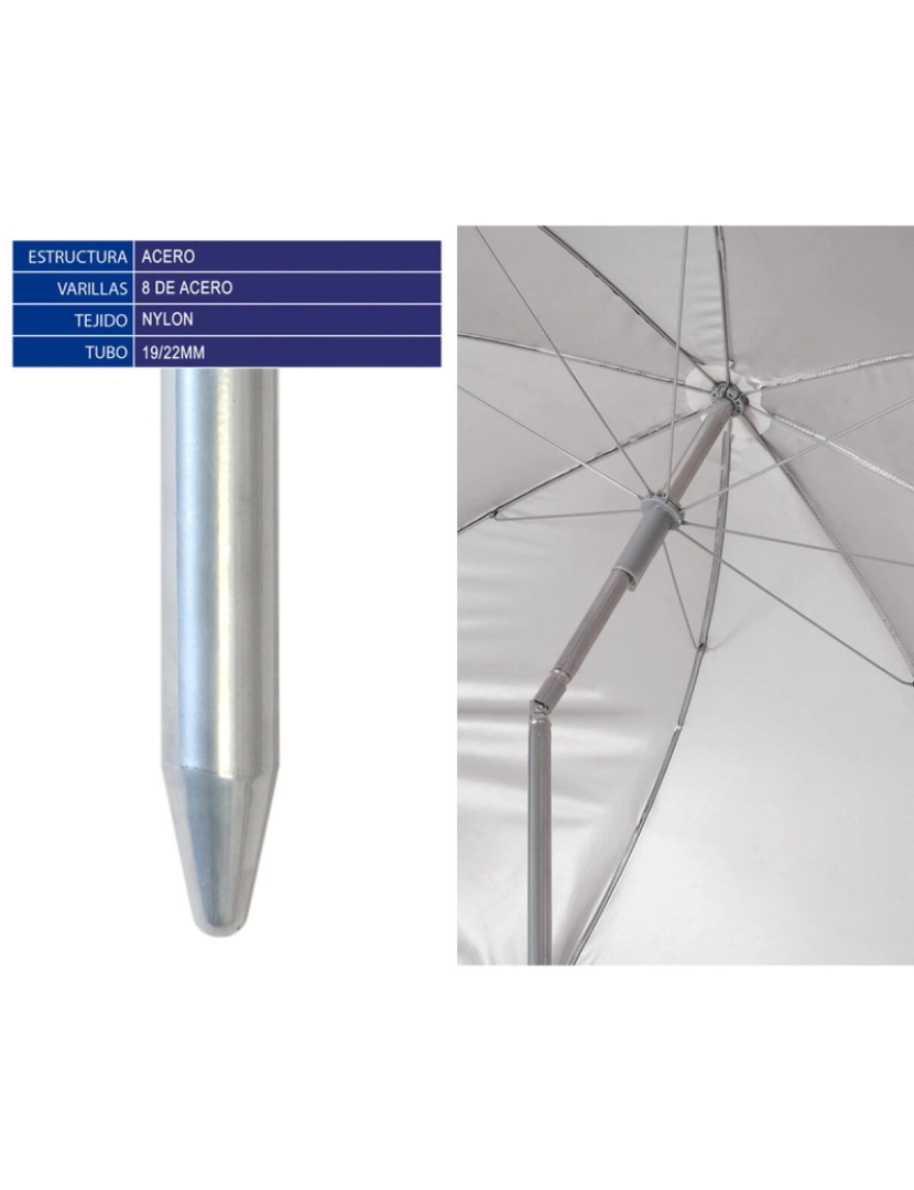 imagem de Parasol Liso Ø 180 cm2