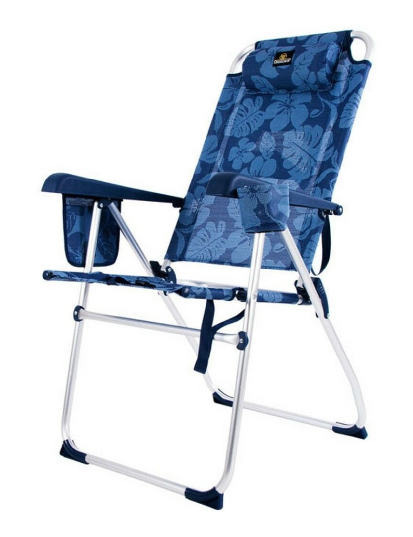 Bigbuy Outdoor - Cadeira de Praia Textiline 65 x 56 x 37 cm Bloemen