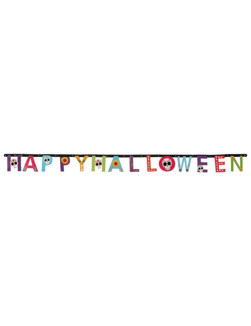 imagem de Grinalda Happy Halloween Mexican Multicolor1