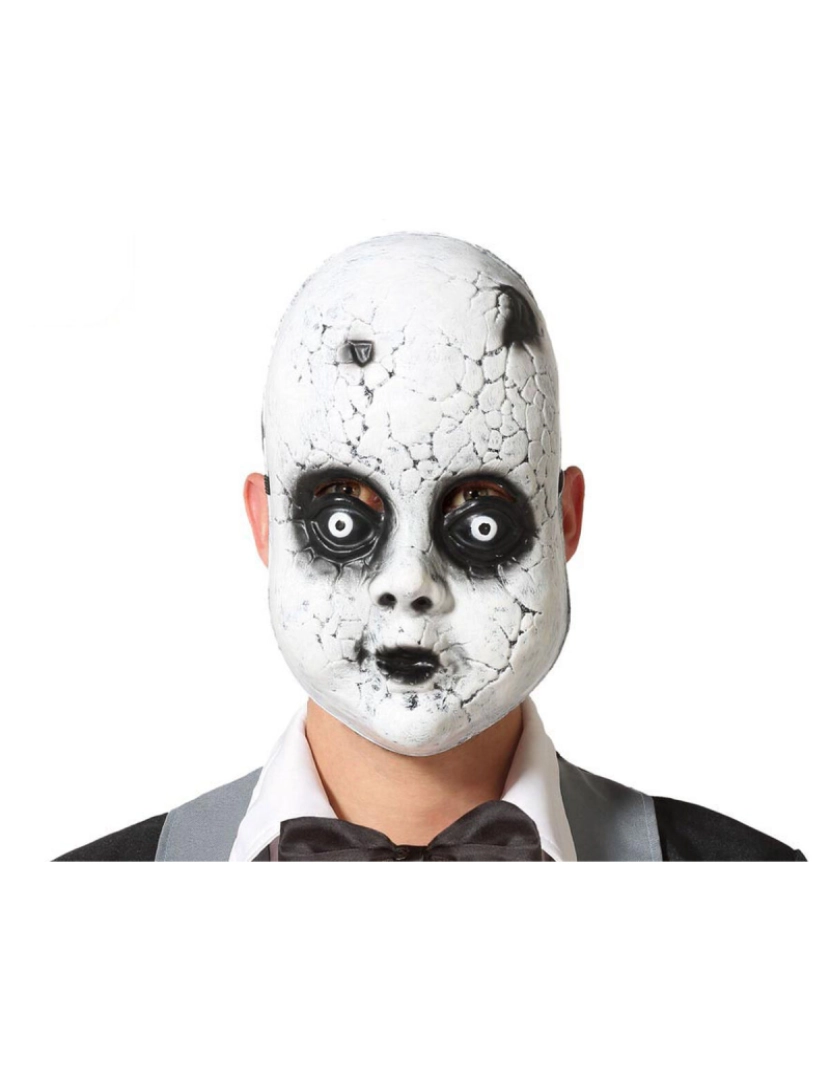 Bigbuy Carnival - Máscara Halloween Branco