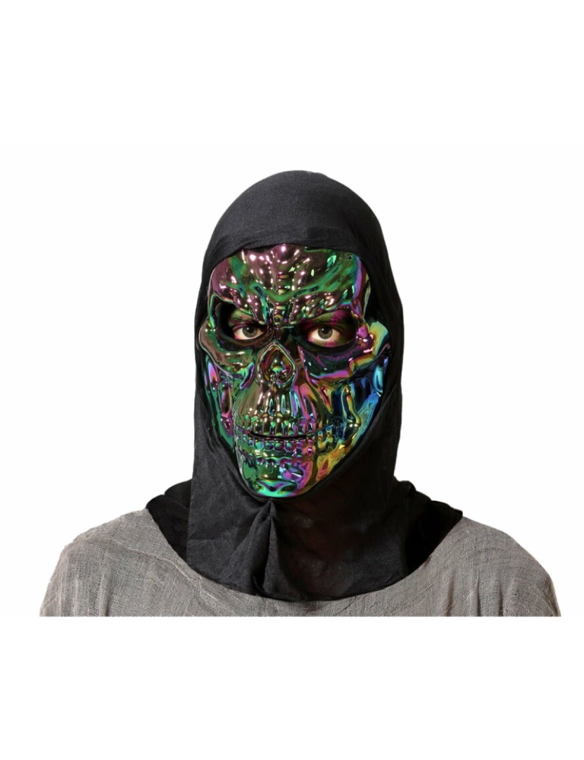 Bigbuy Carnival - Máscara Metalizado 18 x 40 cm