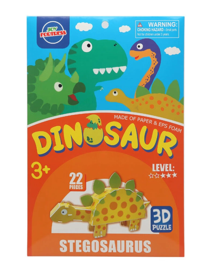 imagem de Puzzle 3D Stegosaurus Dinossauros1