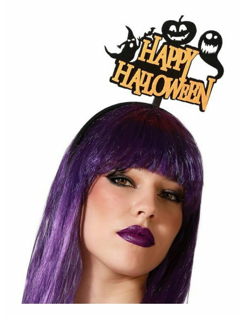 imagem de Diadema Halloween Laranja1