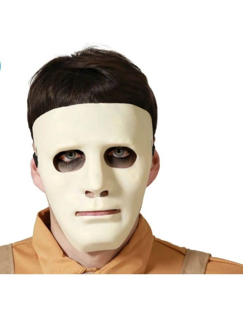 Bigbuy Carnival - Máscara Halloween Branco