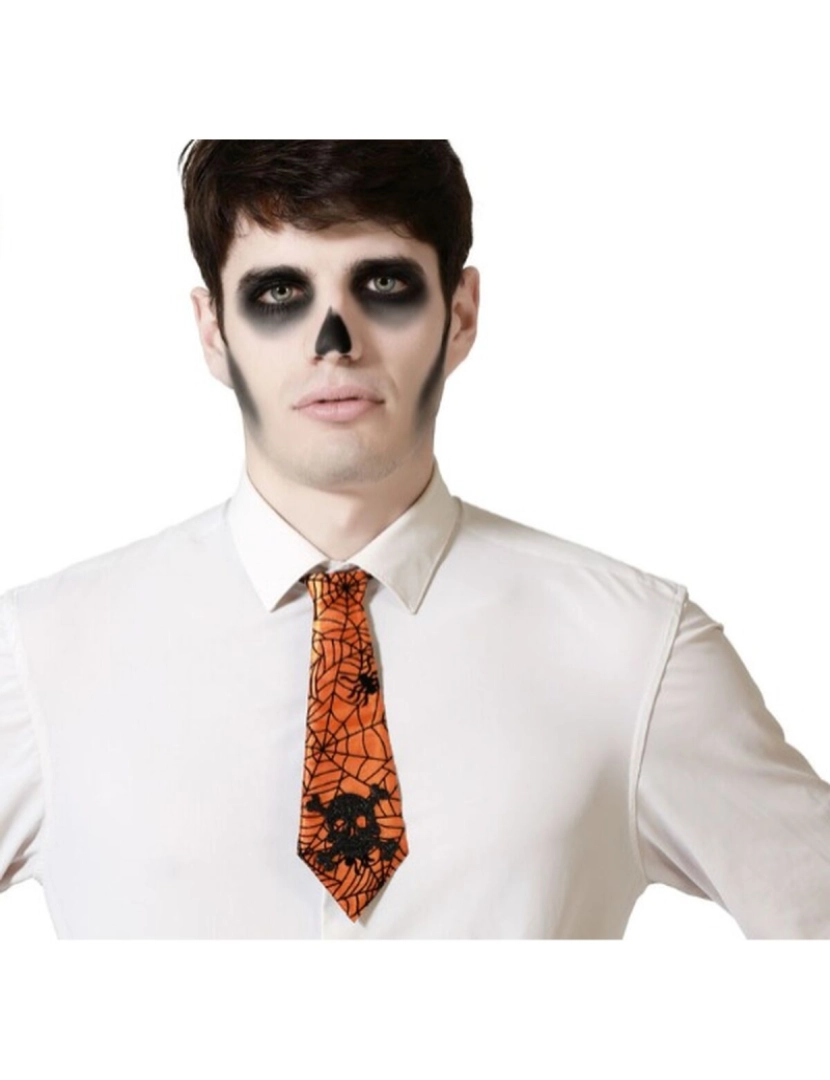 Bigbuy Carnival - Gravata Teia de aranha Halloween