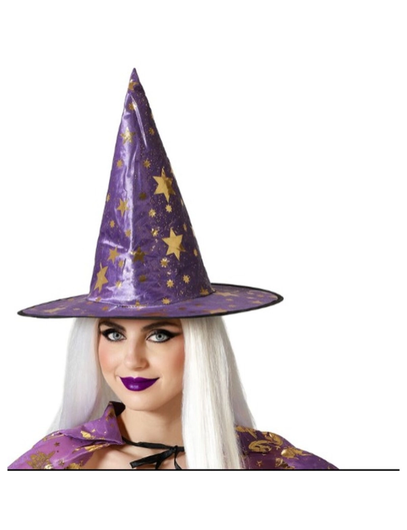 imagem de Chapéu Bruxa Halloween Roxo2