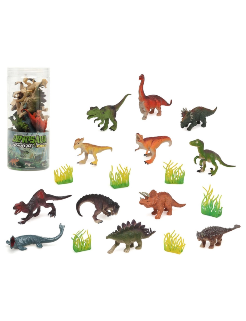 imagem de Conjunto Dinossauros Multicolor 18 Peças1