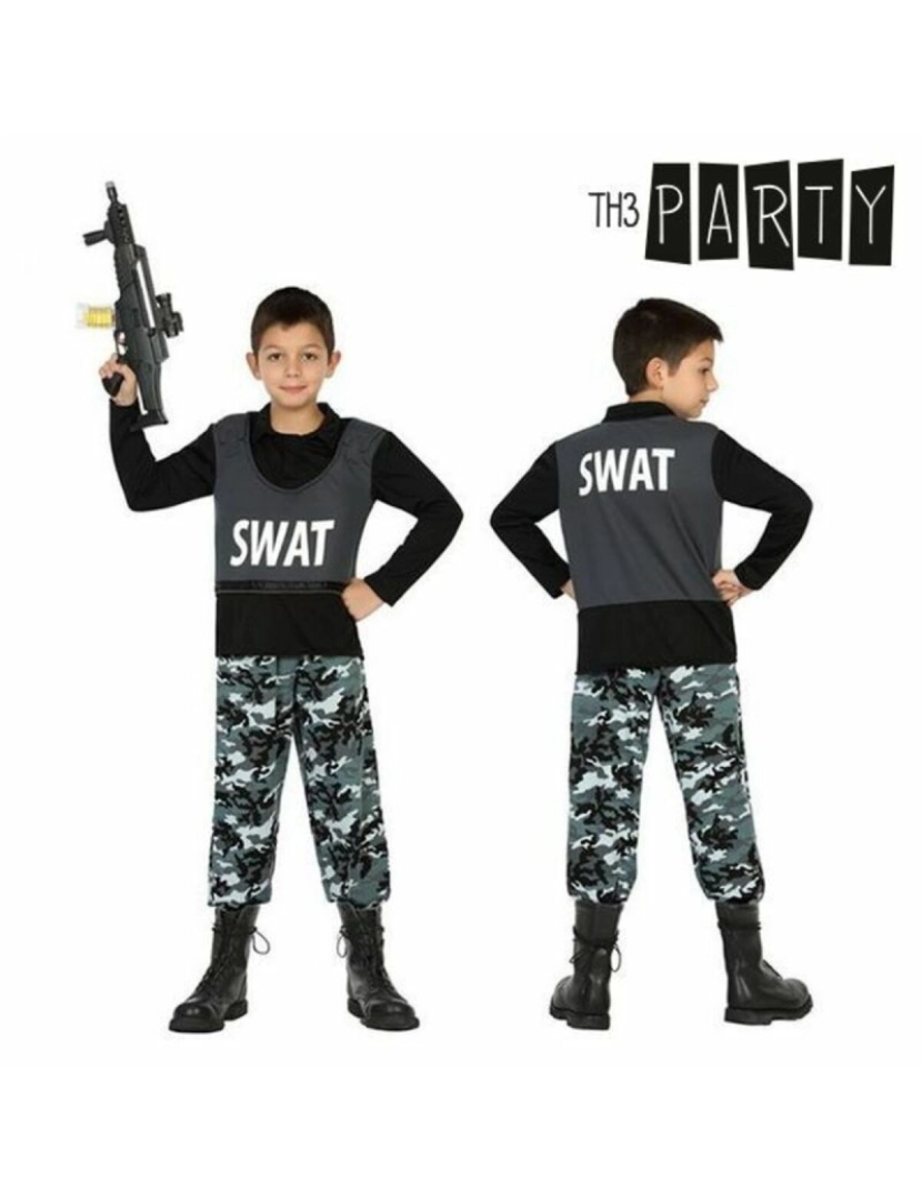 Th3 Party - Fantasia para Crianças Polícia Swat (2 pcs)