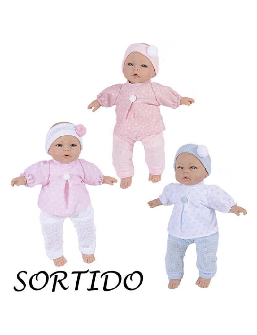 BF - Boneca Leyre com Pijama Chora 40 Cm