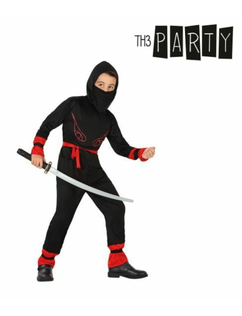 imagem de Fantasia para Crianças Th3 Party Preto Vermelho (4 Peças)4