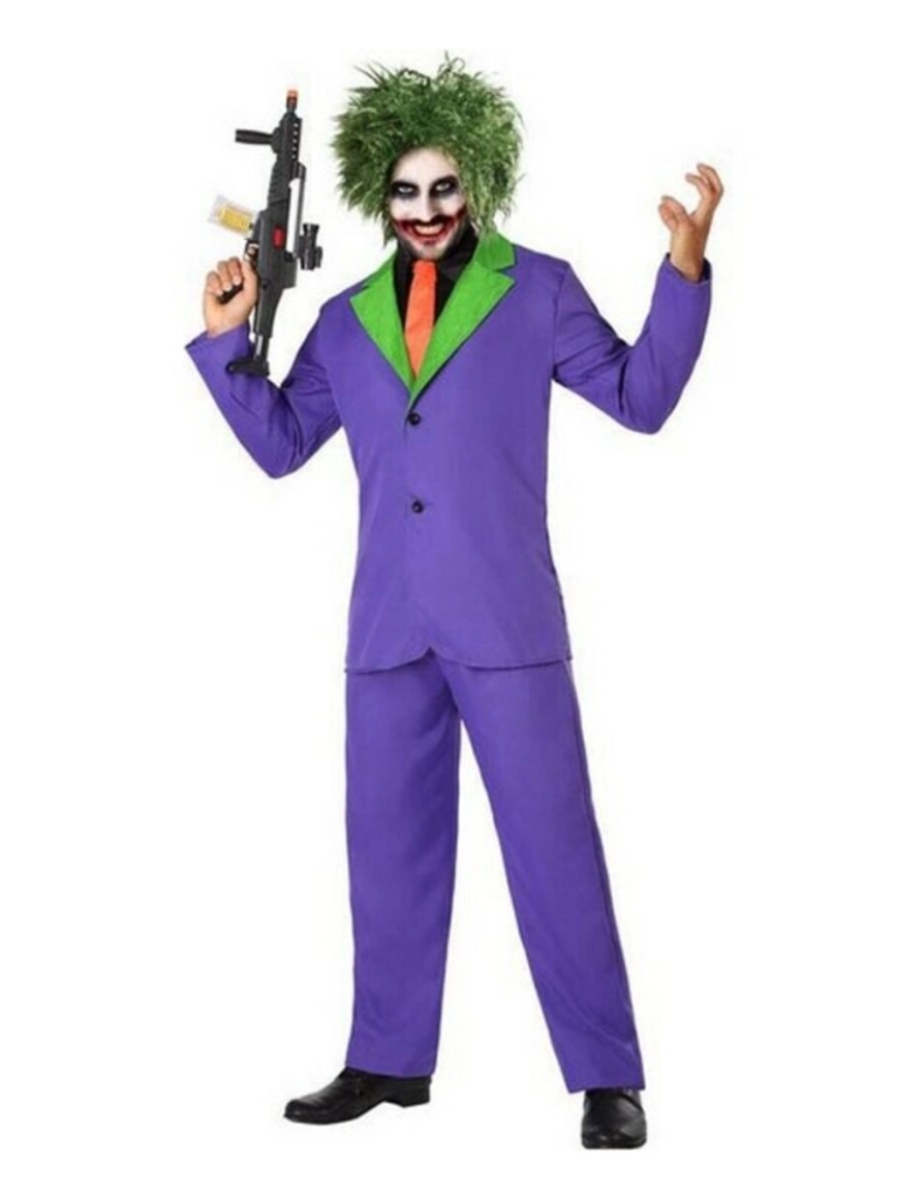 Bigbuy Carnival - Fantasia para Adultos Joker Roxo Assassino