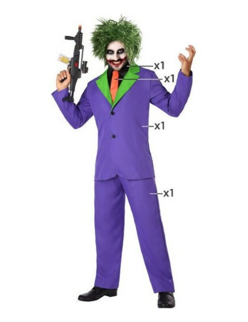 imagem de Fantasia para Adultos Joker Roxo Assassino4