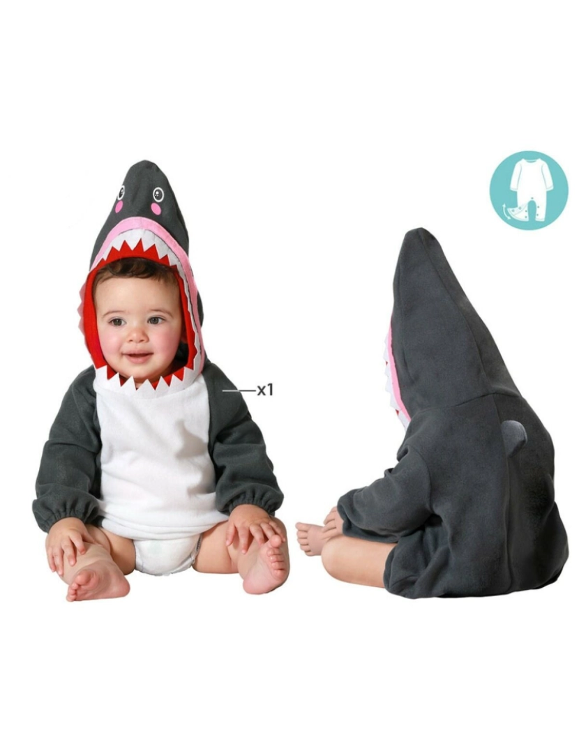 Bigbuy Carnival - Fantasia para Bebés Tubarão