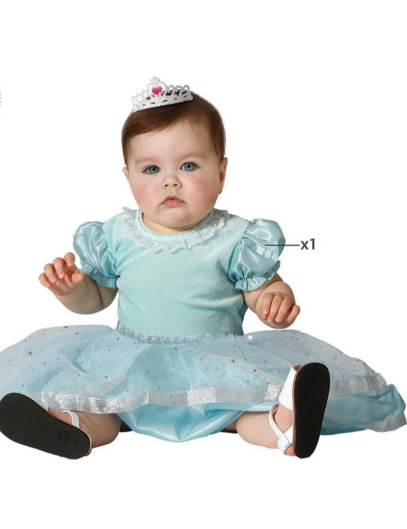Bigbuy Carnival - Fantasia para Bebés Princesa Azul