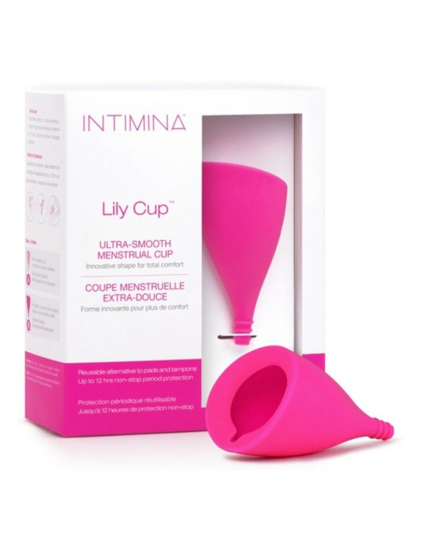 imagem de Copo Menstrual Intimina Lily Cup B Rosa Choque3