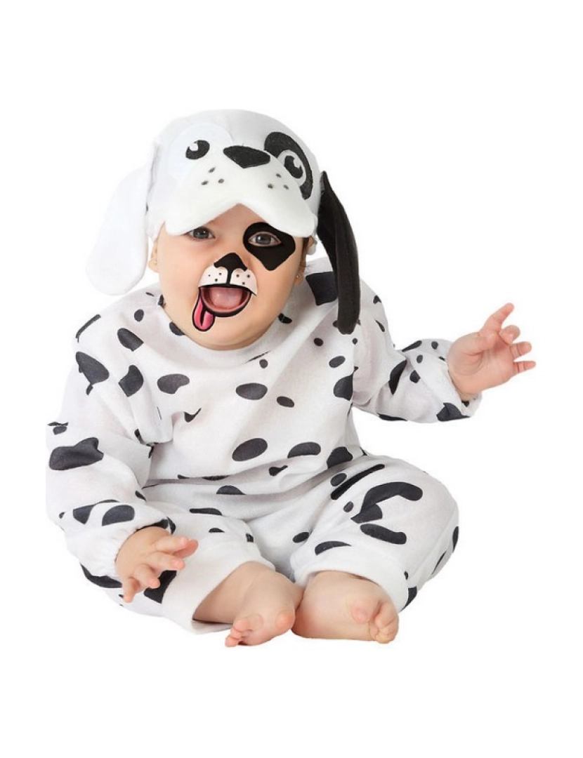 Bigbuy Carnival - Fantasia para Bebés Cão Branco animais