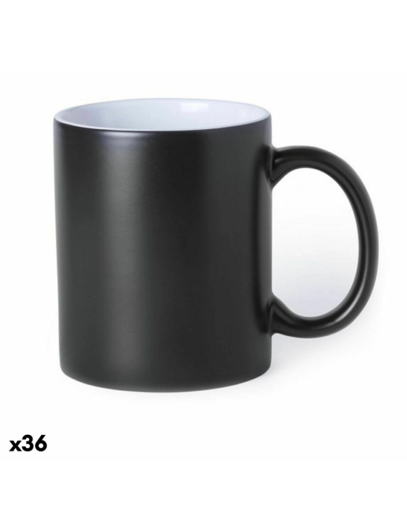 imagem de Caneca de Cerâmica 145837 Duas cores Preto (350 ml) (36 Unidades)1