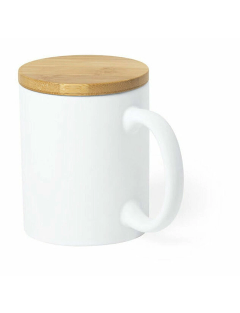 imagem de Caneca com Tampa 146586 Cerâmica Branco (370 ml) (36 Unidades)2