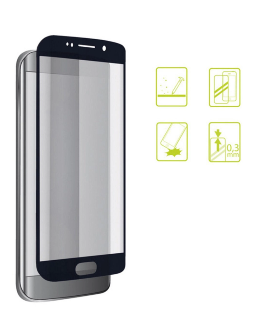imagem de Protetor de vidro temperado para o telemóvel Iphone 7-8 Extreme 2.5D Preto1