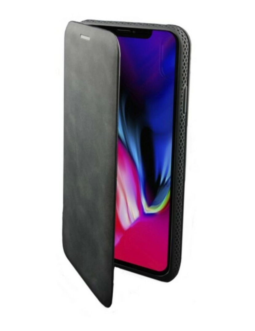 imagem de Capa tipo Livro para o Telemóvel Iphone XS Max KSIX Executive Preto1