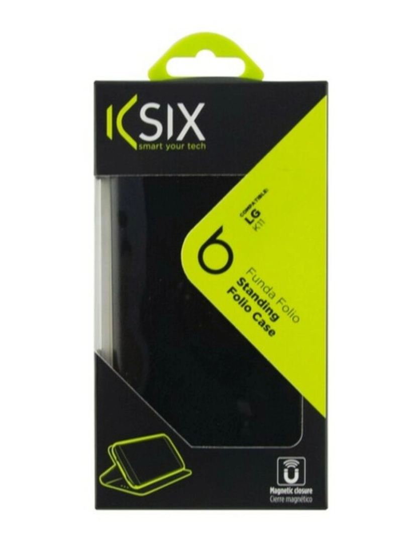 imagem de Capa tipo Livro para o Telemóvel LG K11 KSIX Preto3