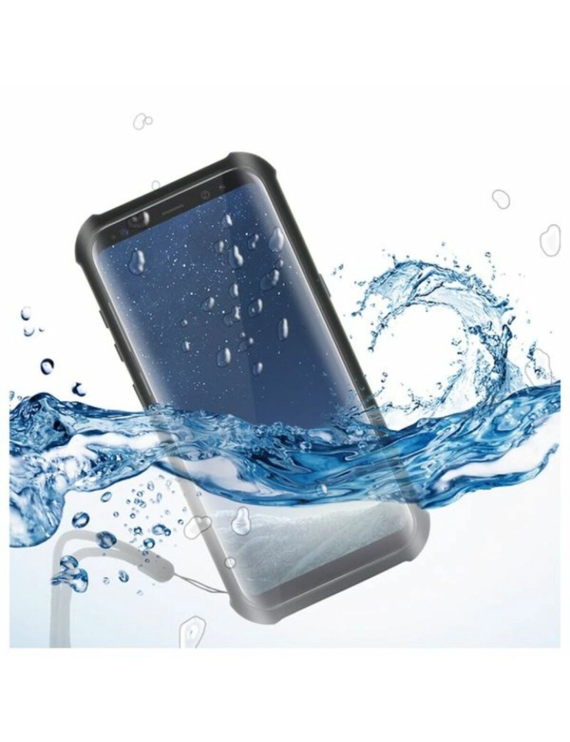 KSIX - Capa Aquática Samsung Galaxy S8+ KSIX Aqua Case Preto Transparente