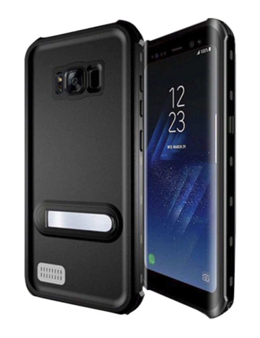 imagem de Capa Aquática Samsung Galaxy S8+ KSIX Aqua Case Preto Transparente2